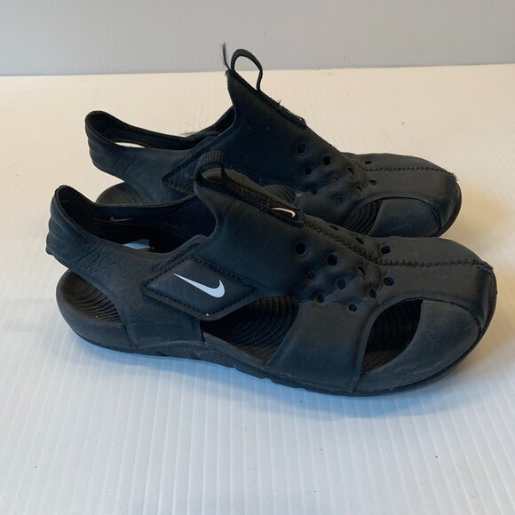Nike Sunray Protect 2PS Boys Black Sandal/Shoe  Sz. 1 - Picture 1 of 5